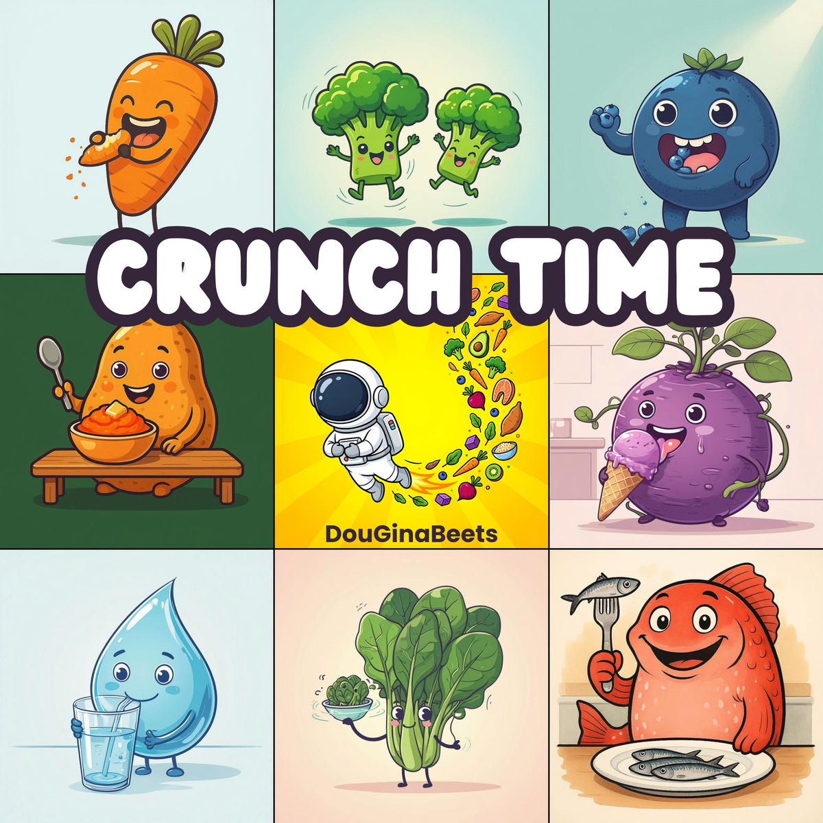 Crunch Time album cover - DouGinaBeets